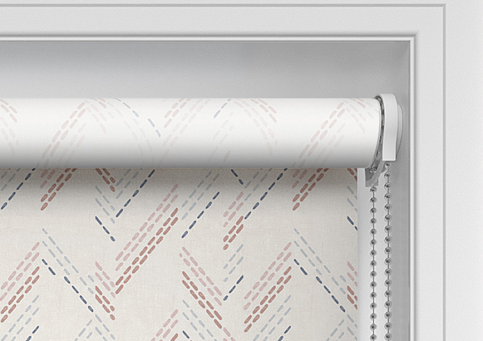Dashing Zigzags, Pink Hues - Twist&Fit Roller Blind - Image 11